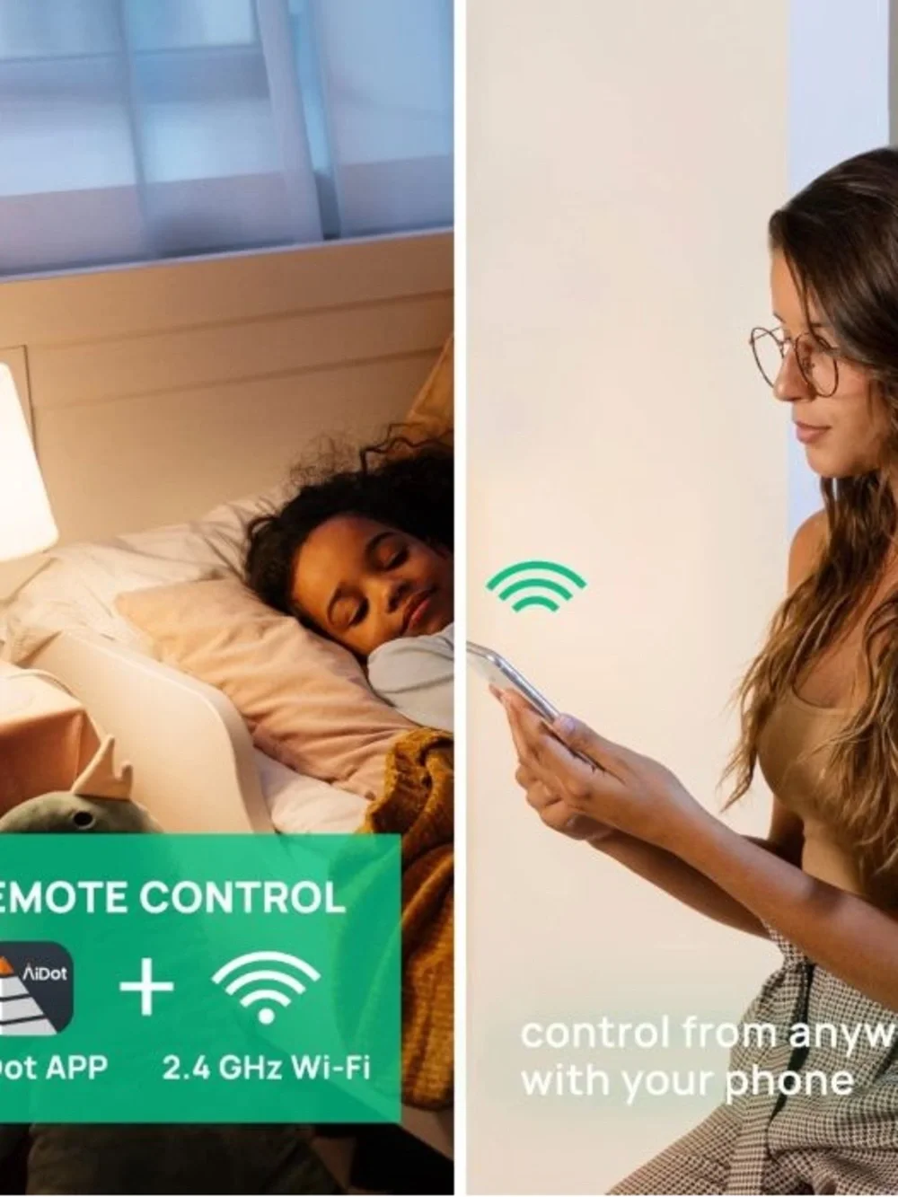 AIDOT A19 RGBW Smart WiFi Light Bulbs, Color Changing, App & Voice Control